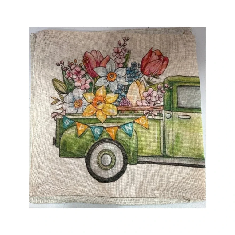 Farmhouse Seasonal Pillow Cover Bundle Bee Pumpkin Fall Spring Zip Covers‎